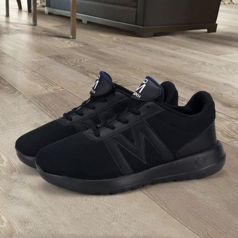 Giày sneaker thể thao full đen GN119 Gấu Nâu