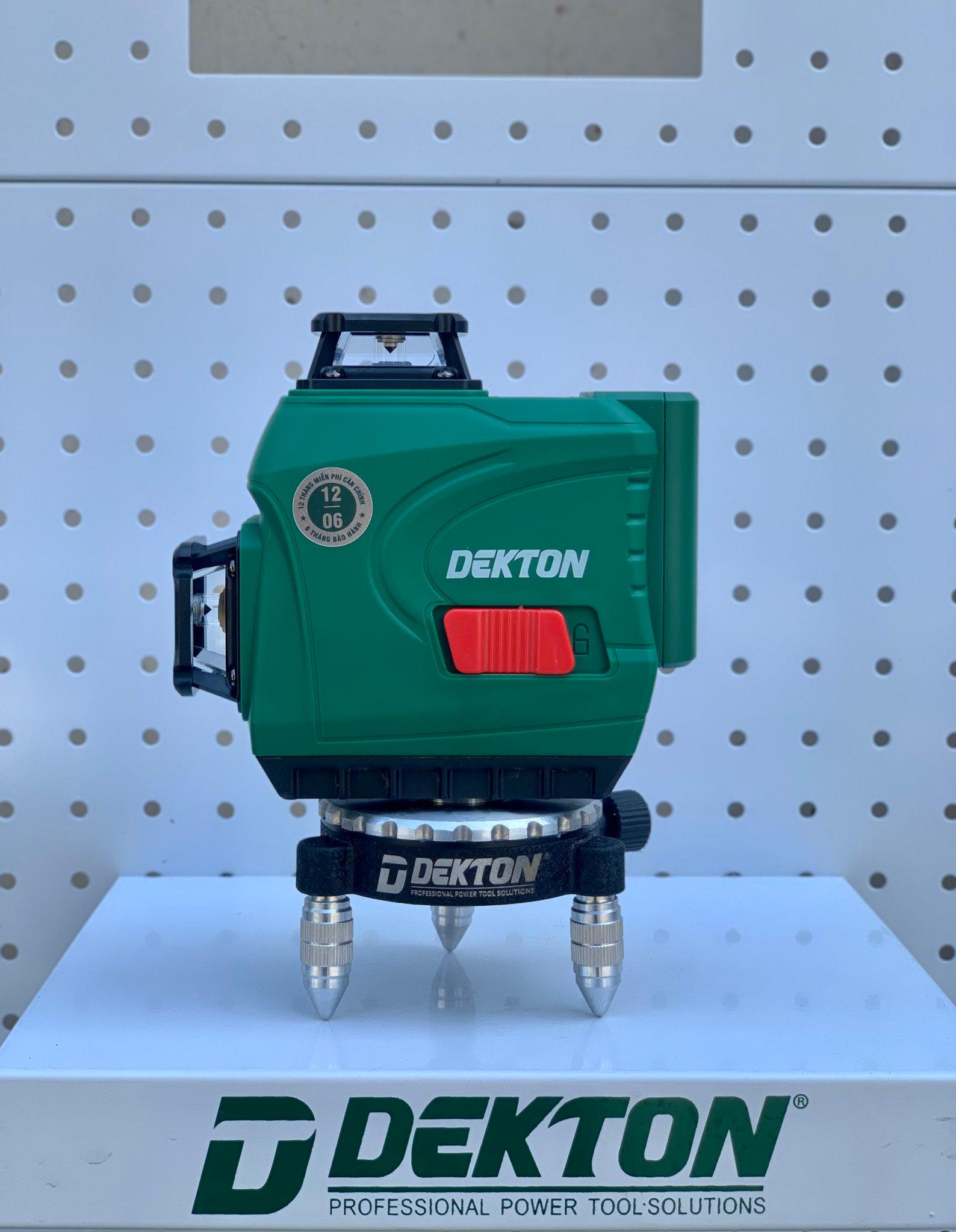 MÁY CÂN BẰNG LASER 12 TIA XANH 3D (REMOTE - 2 PIN 3.6AH) DK-LS1201 DEKTON - HÀNG CHÍNH HÃNG