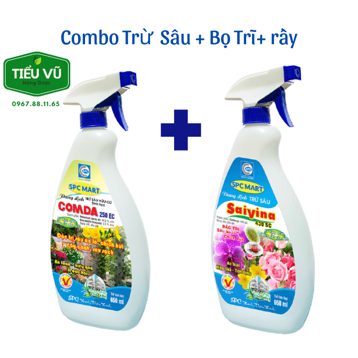 Combo Thuốc Trừ Sâu, Bọ Trĩ, Nhện, rầy Comda và Savina