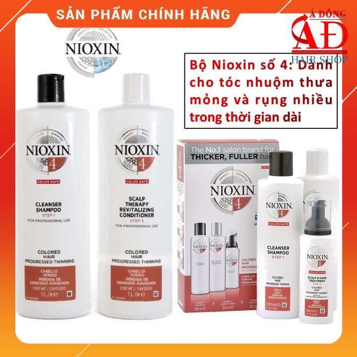 BỘ DẦU GỘI XẢ NIOXIN 4 COLORED HAIR USA - CHO TÓC NHUỘM THƯA MỎNG VÀ RỤNG NHIỀU