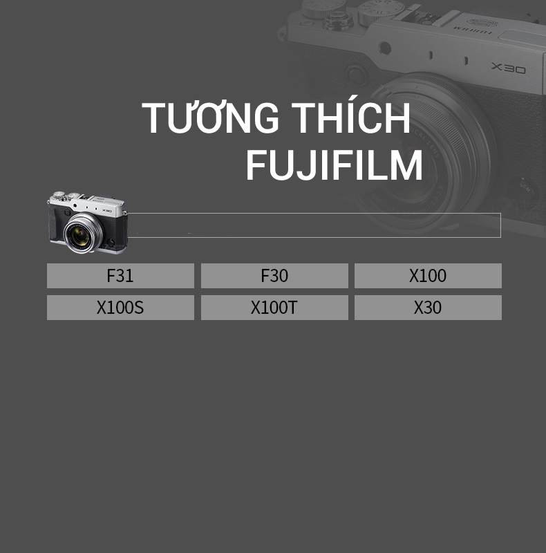 Pin FB Fujifilm NP-95 cho máy ảnh Fujifilm XF10 X100 X100s X100T X30 X70 X-S1 F30 NP95 (Hàng Chính Hãng)