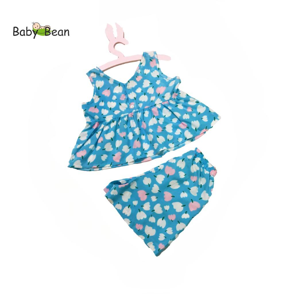 Đồ Bộ Tol Nhúng Bèo Xếp Ly bé gái BabyBean