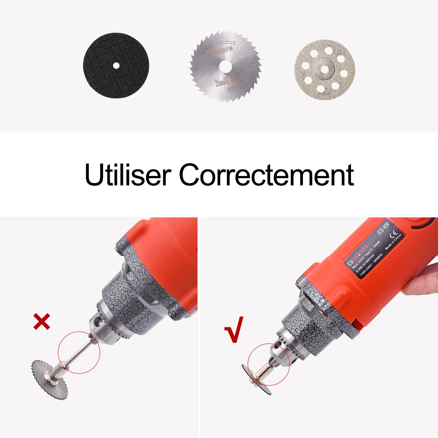 Đĩa kim cương mini được cắt / Mini  tròn lưỡi cưa / đĩa cắt nhựa mini  cho đá kim loại - 30 % gói