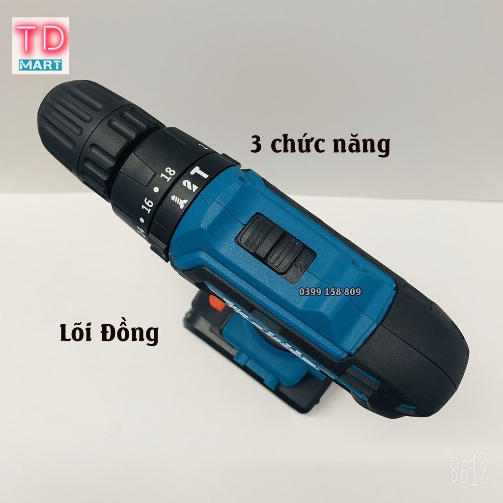 Máy khoan pin Makita 26v 3 chức năng tặng bộ phụ kiện 24 chi tiết