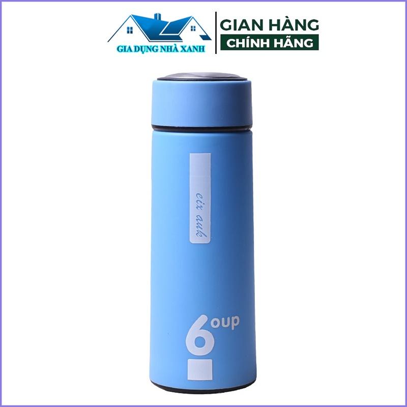 Bình Đựng Nước Giữ Nhiệt 6 Oup 2 Lớp Thủy Tinh Dung Tích 450ml, Nhiều Màu Sắc