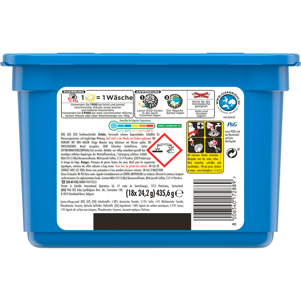 Nước Giặt Quần Áo Hữu Cơ Dm All-in-1 Lenor Sensitiv Waschmittel Dành Cho Da Nhạy Cảm, Trẻ Nhỏ - Hàng Nhập Khẩu Đức