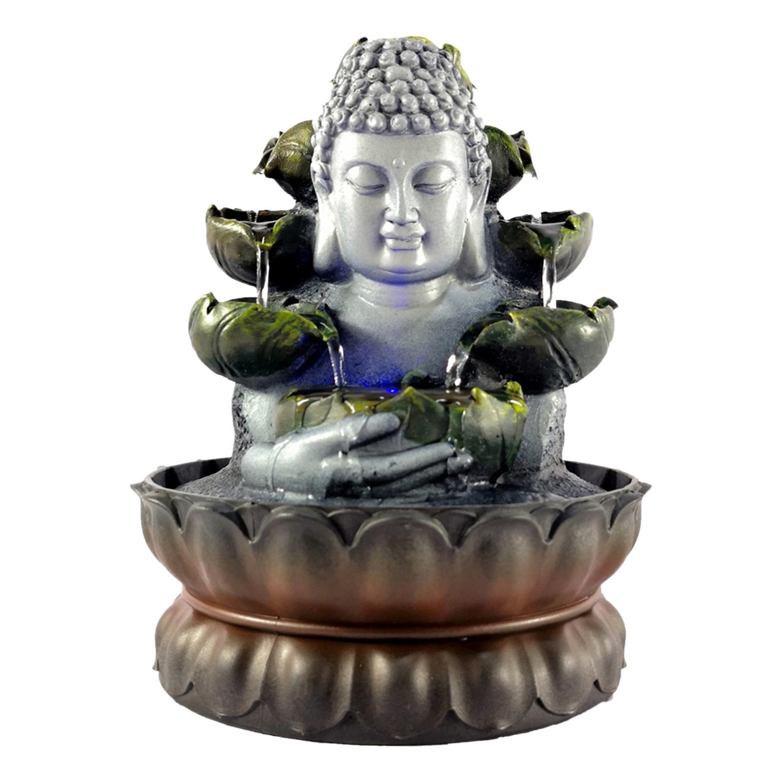 Buddha Tabletop Fountain Desk Bedroom Waterfall Home Ornament
