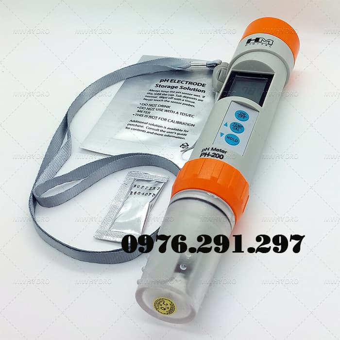 Bút đo PH nước PH200 - Bút đo PH chuyên dùng cho thủy canh HMDigital Mỹ