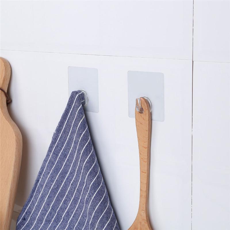 Móc Treo Đồ Dán Tường Bằng Nhựa Trong Suốt