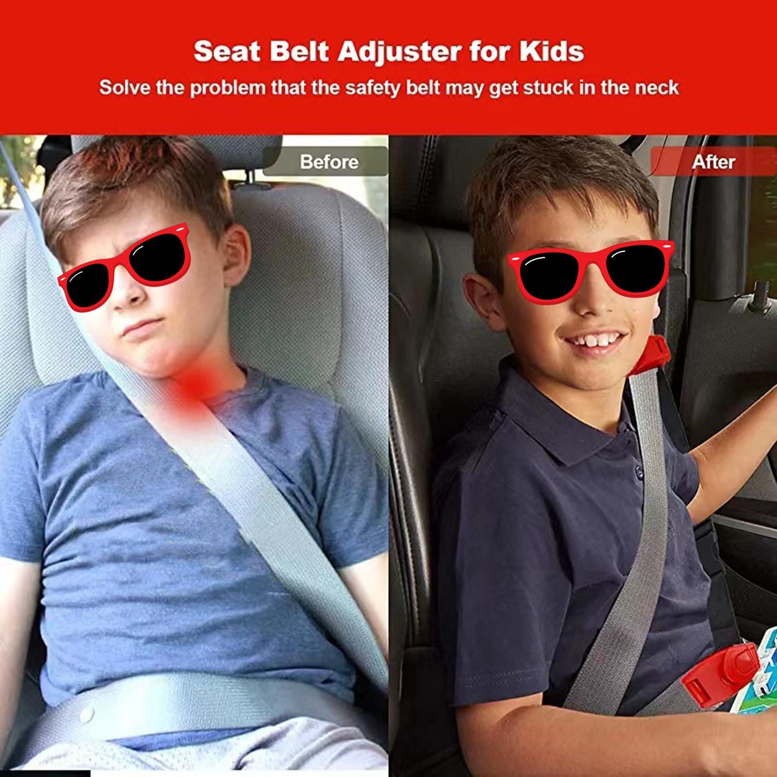 Car Seat Belt Adjuster for Kids Auto Safety Belt for Adults Fixed Carry