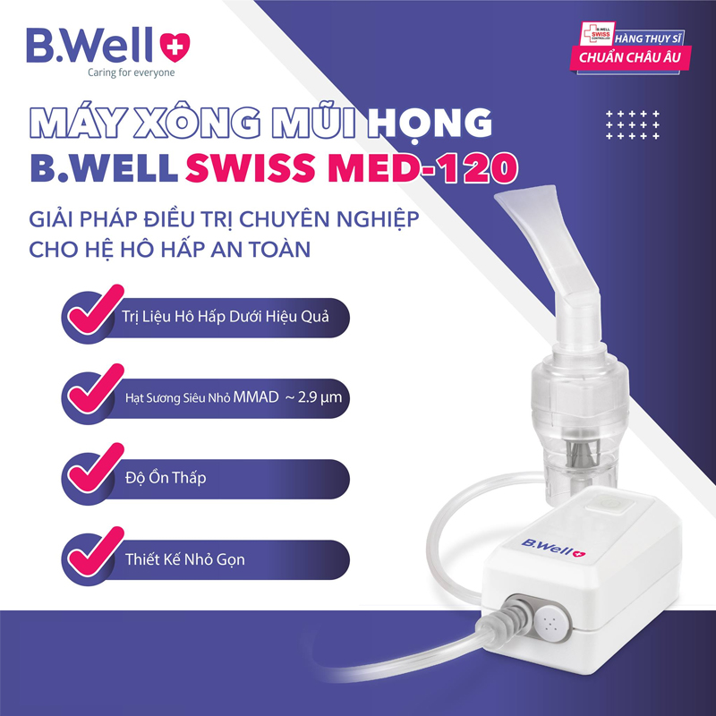 MÁY XÔNG MŨI HỌNG B.WELL SWISS MED-120