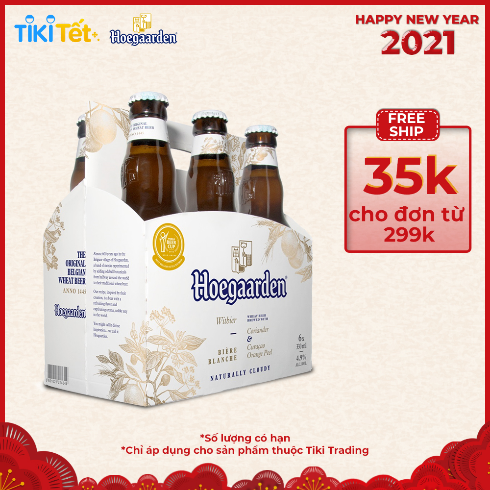 Bia Hoegaarden 330ml 6 chai