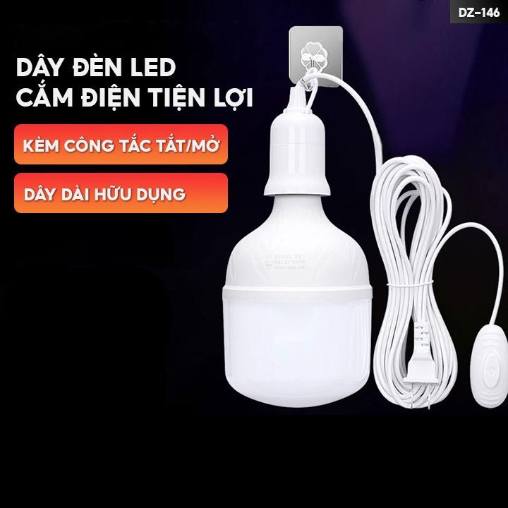 Chui Đèn E27 Có Dây Dài 4 Mét Kèm Theo Công Tắc Tắt Mở Rời Tiện Lợi Sử Dụng Được Tất Cả Các Loại Bóng Đèn DZ-146