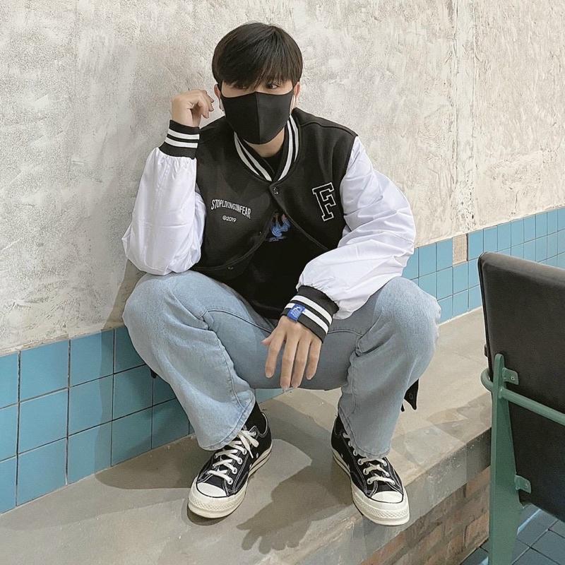 Áo Bomber Dù 2 lớp logo F Form chuẩn Unisex Nam Nữ Couple