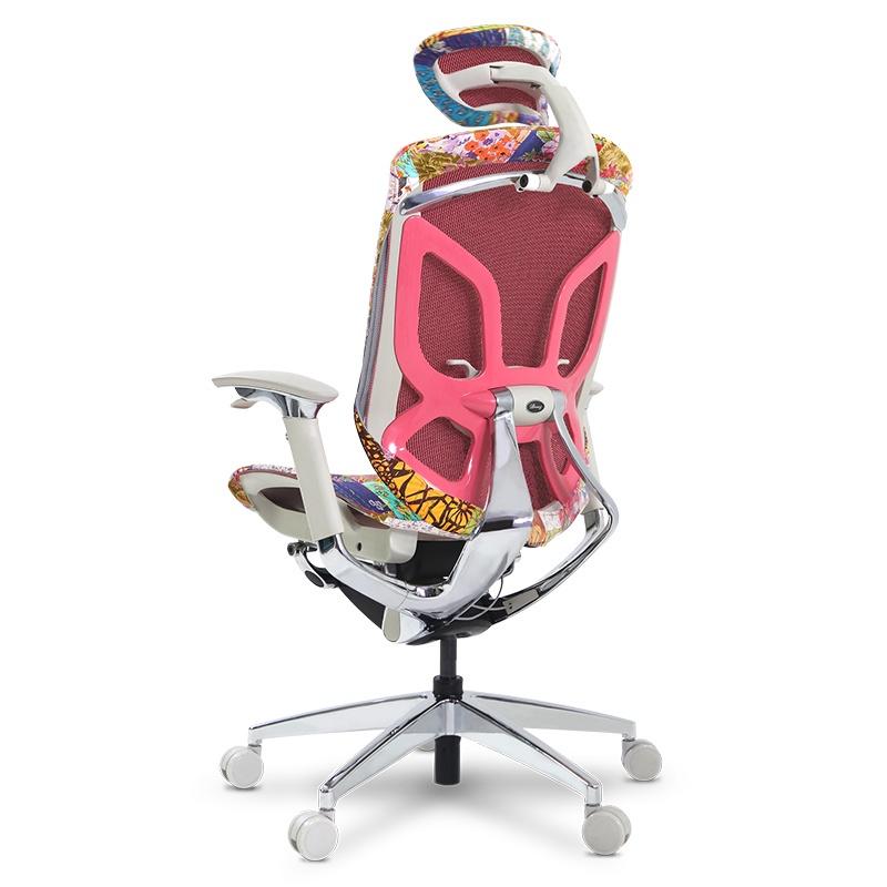 Ghế Ergonomic Công Thái Học Butterfly - Customize Flower Fabric