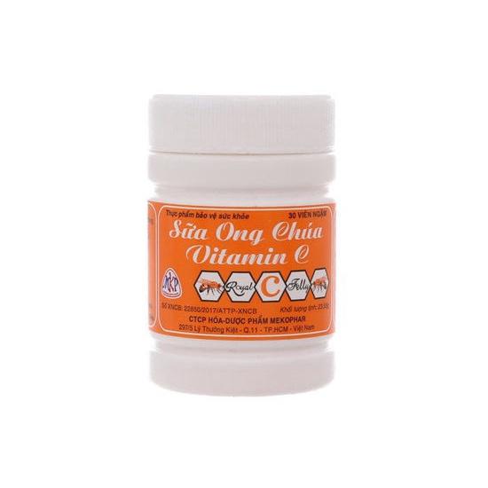 KẸO NGẬM DINH DƯỠNG SỮA ONG CHÚA VITAMIN C 25MG CHO BÉ TỪ 4 TUỔI TRỞ LÊN, VỊ NGỌT DỄ CHỊU - Mekophar