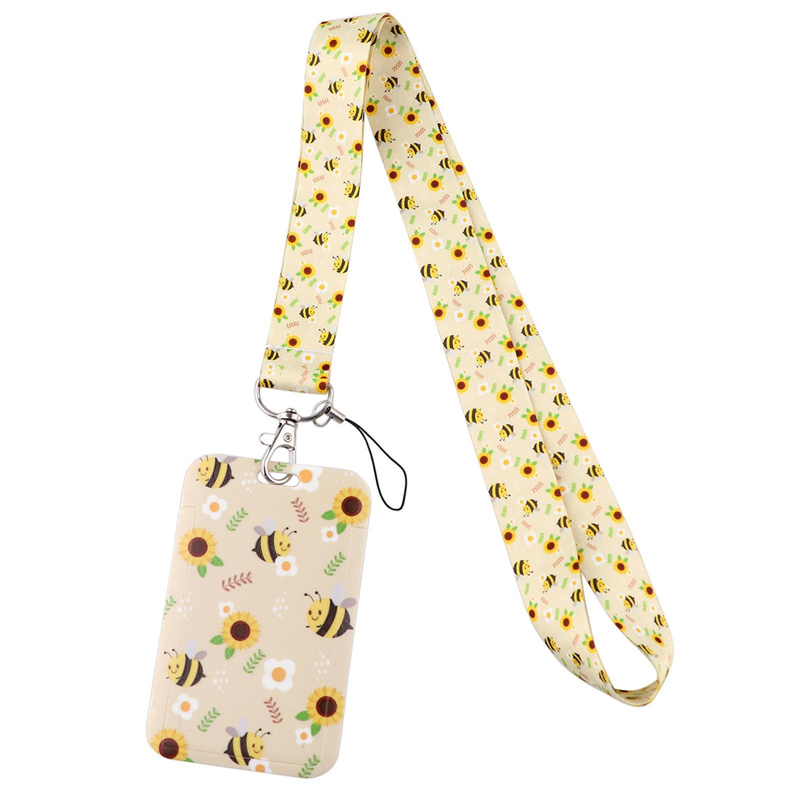 ID Card Holder Lanyard Resealable  for Office Household Travel