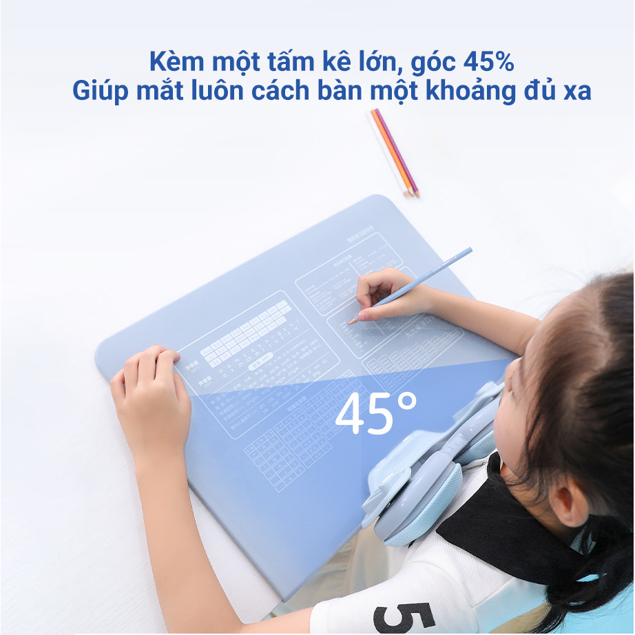 Giá đỡ bàn học cho bé, giá đỡ chống cận thị, gù lưng, cong vẹo cột sống-k1888