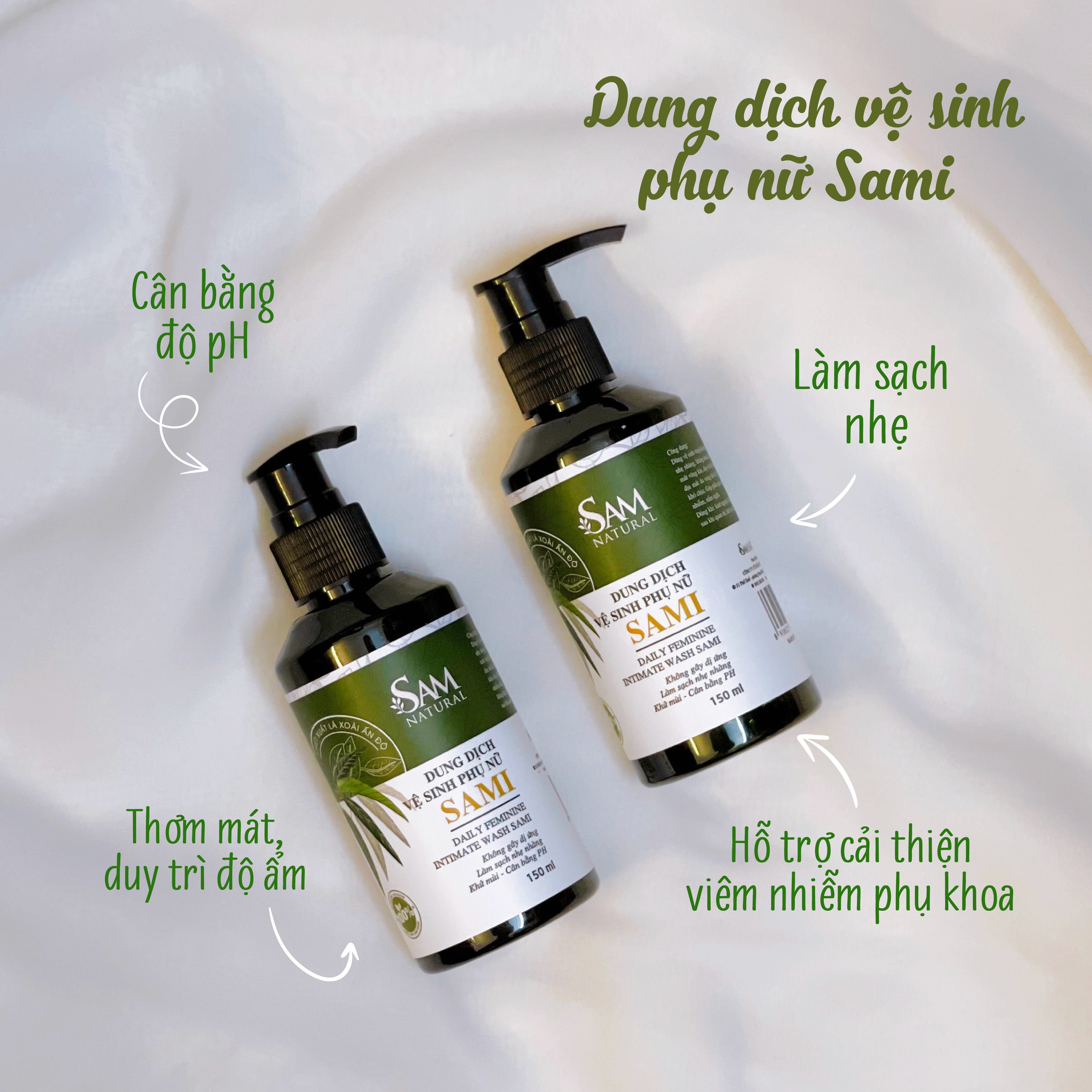 Dung Dịch Vệ Sinh Phụ Nữ Sami - SAM Natural 150ml