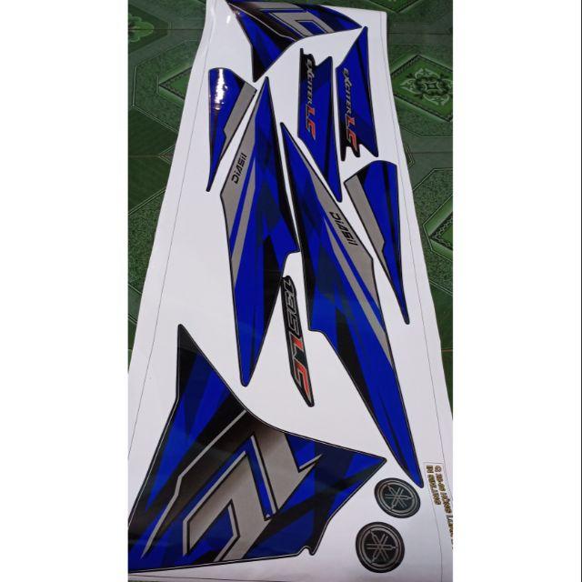 Tem rời ex 135 dán xe đen