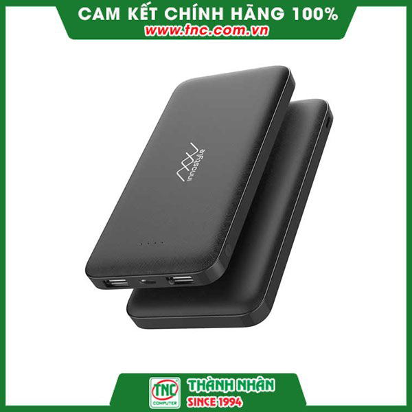 Sạc dự phòng INNOSTYLE POWERGO SMART AI 10000MAH BLACK-IP10SA-BLK- Hàng chính hãng