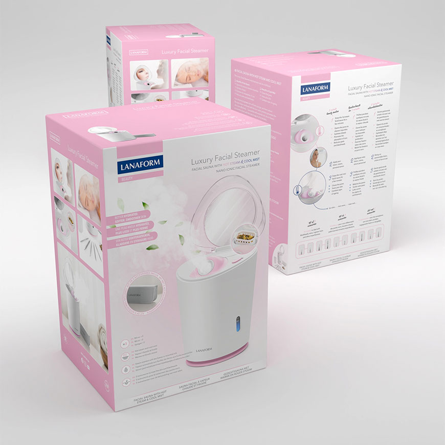 Máy Xông Mặt Nóng Lạnh Lanaform Luxury LA131206 - Công nghệ Nano Ionic