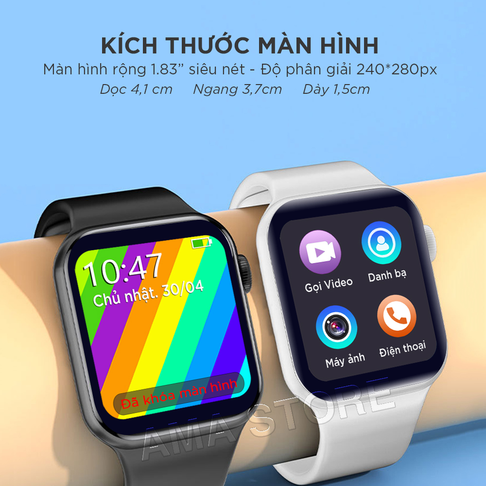 Đồng hồ Thông minh Trẻ em Học sinh Tiểu học THCS THPT Chống nước Lắp sim Định vị Kép Smart Watch AMA HW13 Hàng nhập khẩu