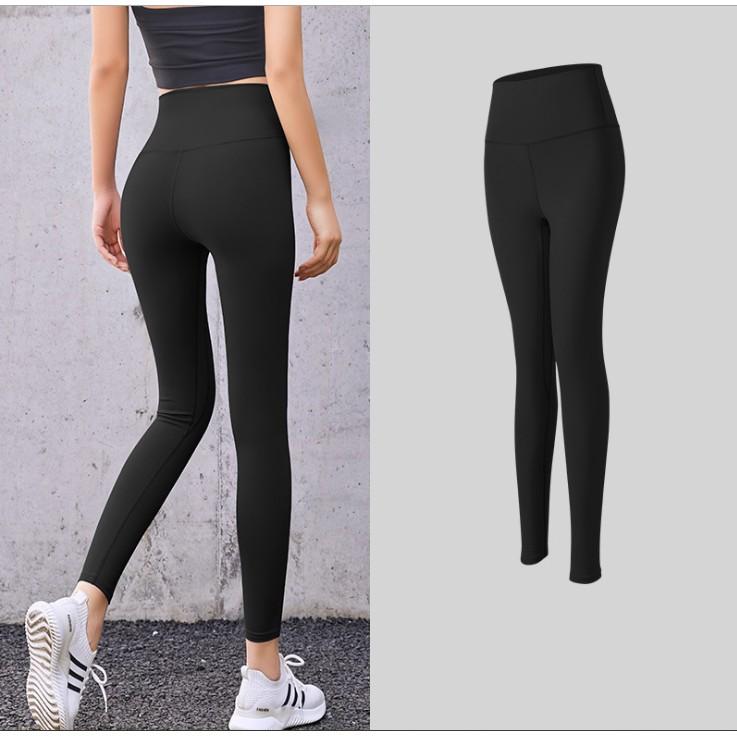 Quần legging cạp cao tập gym yoga aerobic nữ Linda025 vải dệt kim co giãn tốt, fit body