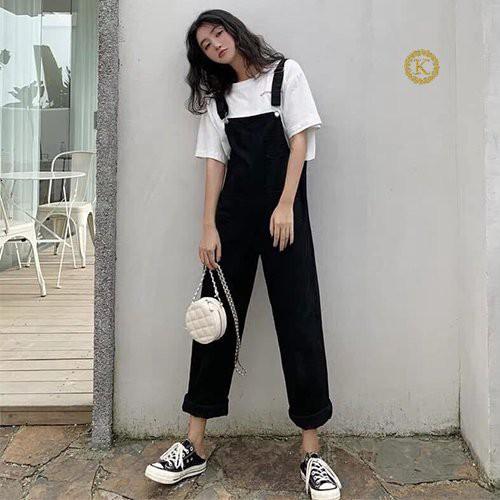 yếm quần bigsize kimfashion, yếm bigsize form ống rộng ulzzang ydd02-01 58-90kg