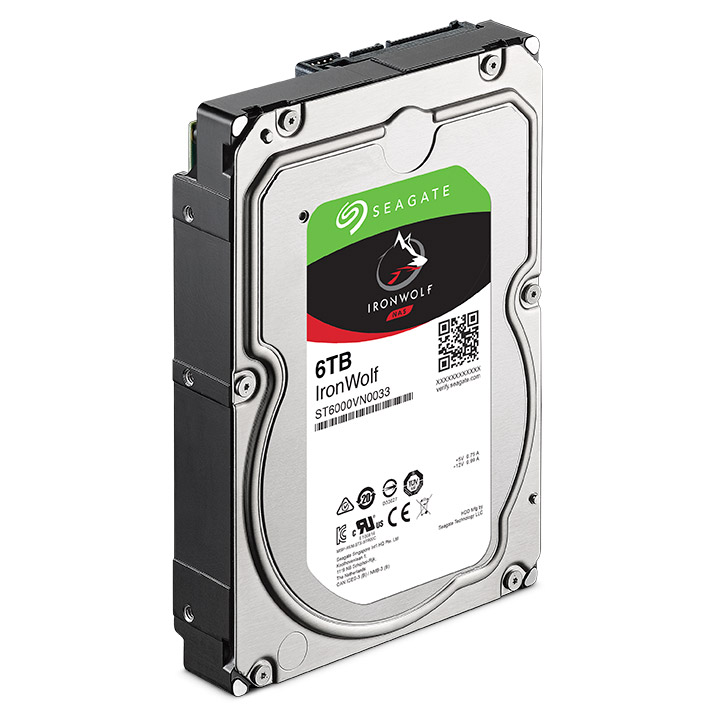 Ổ Cứng HDD Seagate IronWolf 6TB/128MB/3.5 - ST6000VN0033 - Hàng chính hãng