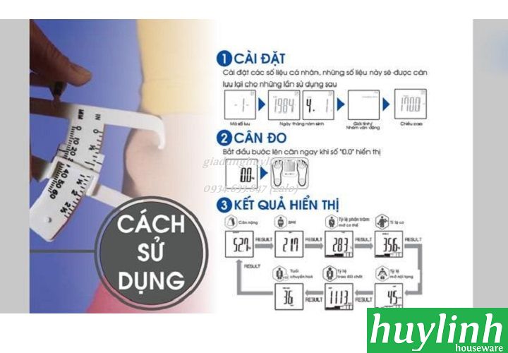 Cân sức khỏe và phân tích 7 chỉ số cơ thể Tanita BC859 - Sản xuất tại Nhật Bản - Hàng chính hãng