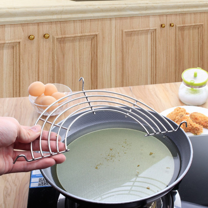 Vỉ Gác Chảo Chiên Đồ Ăn Cỡ To