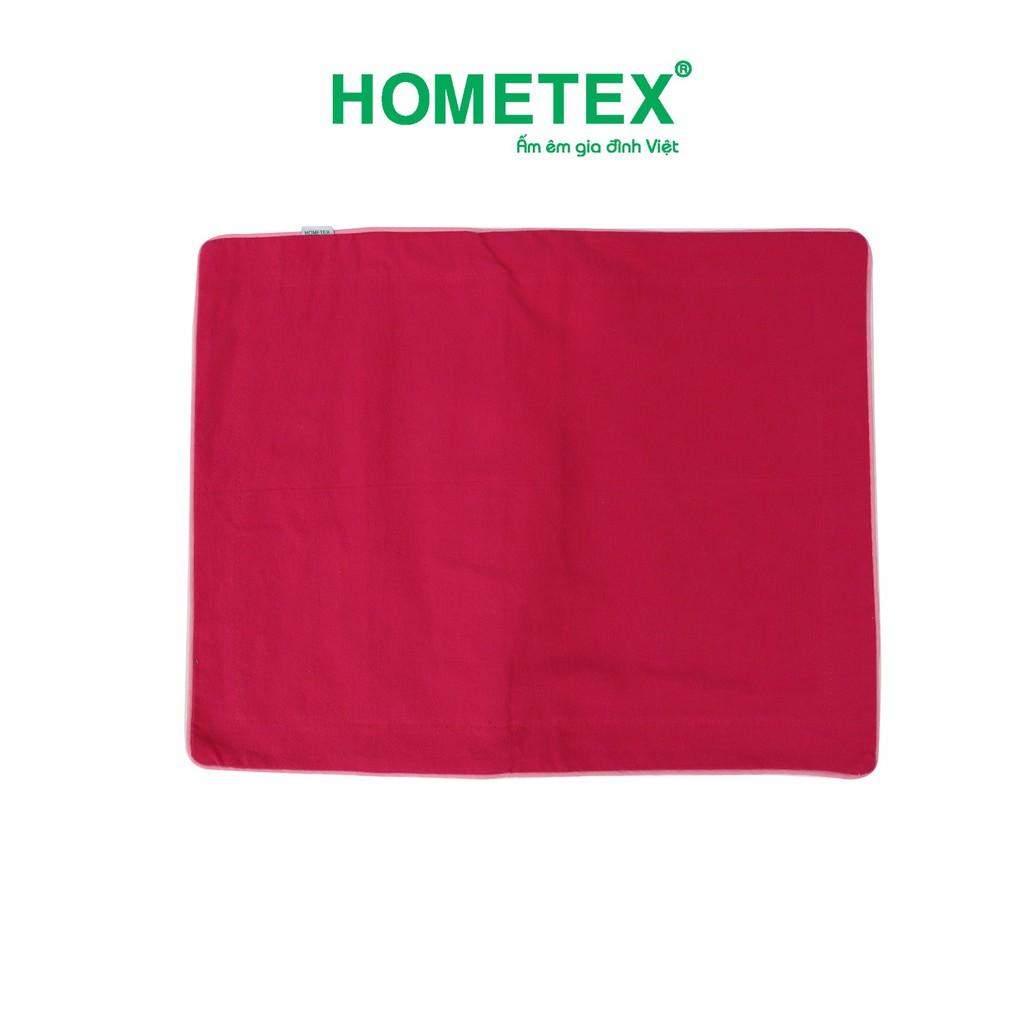 Áo gối đầu cho bé size 30x40cm viền bèo cotton xốp màu Hometex