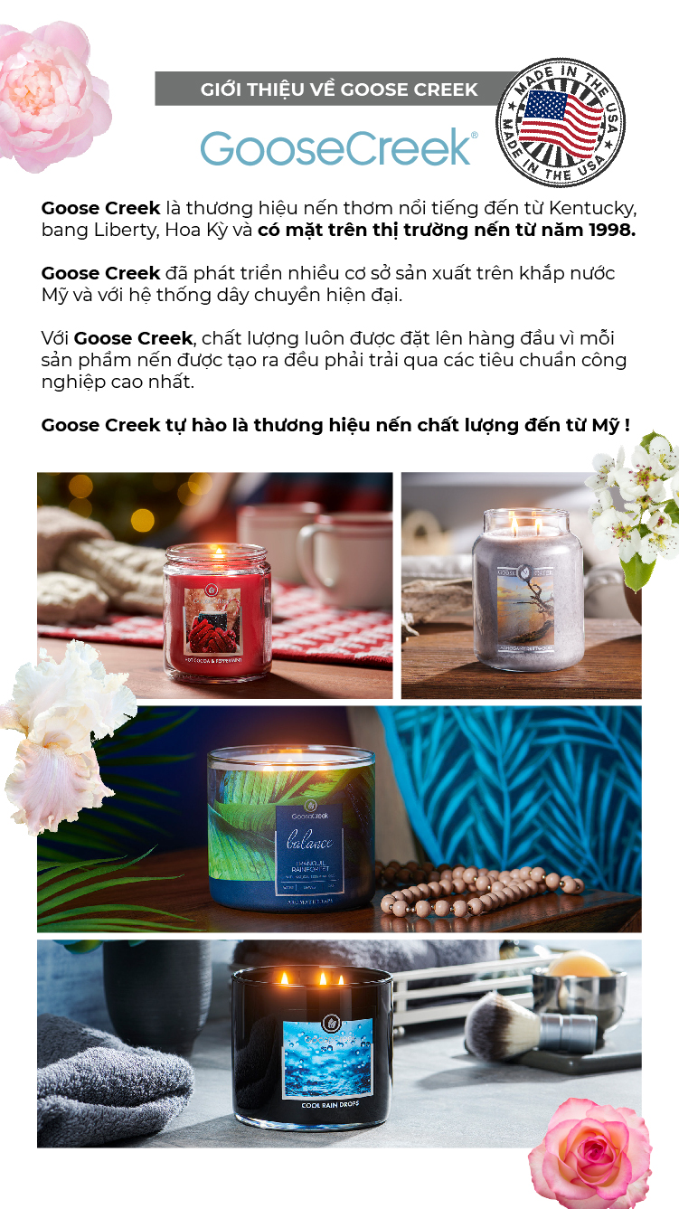 Nến ly 3 bấc sáp đậu nành For Men Goose Creek - Forest