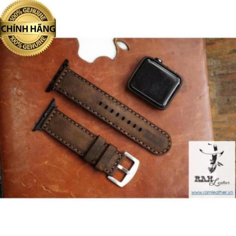 DÂY ĐỒNG HỒ DA SÁP NGỰA DÀNH CHO DÒNG APPLE WATCH – RAM BAUHAUS 1950 CHÍNH HÃNG
