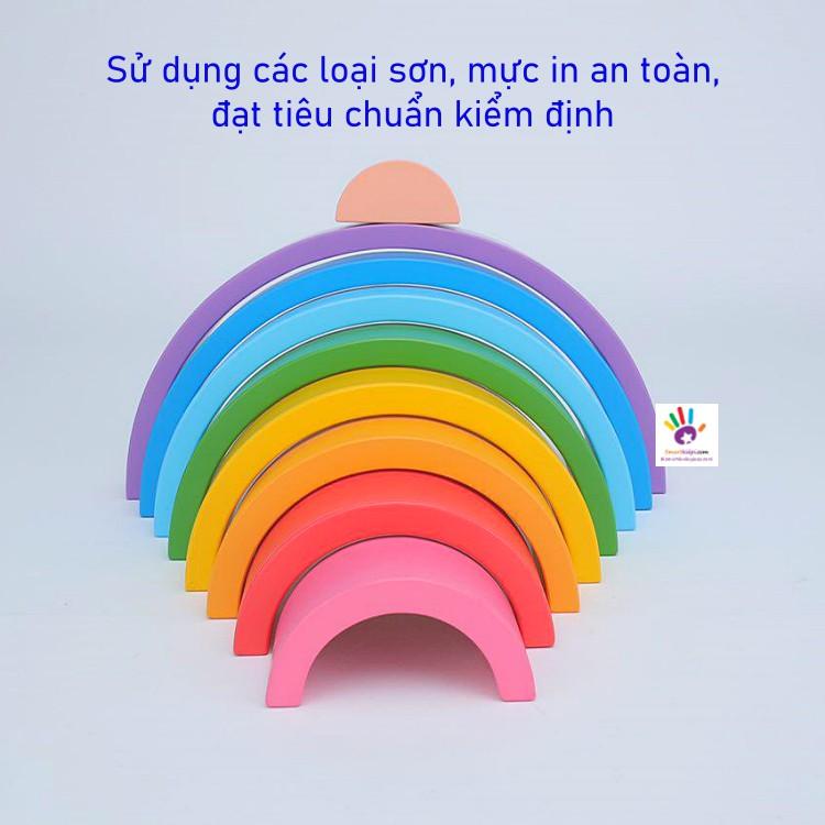 Đồ chơi Gỗ Xếp hình Cầu Vồng hàng Việt Siêu chất xếp được hơn 100 hình, TẶNG 1 MÓN QUÀ BẤT NGỜ