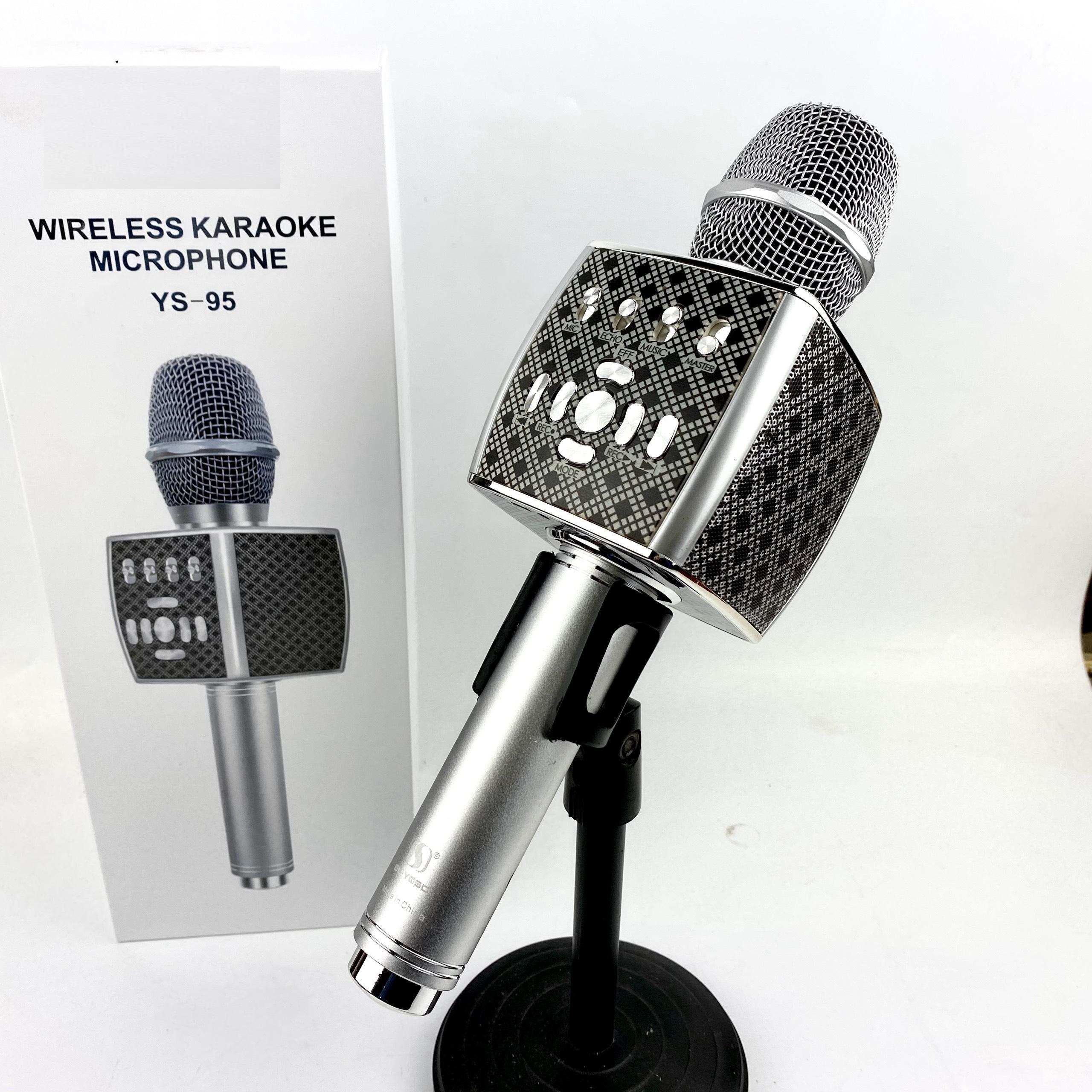 Micro Karaoke Bluetooth Cao Cấp GUTEK YS-95 Tích Hợp Loa Bass Không Dây Dùng Hát Tại Nhà Hoặc Livetream - Hàng Chính Hãng
