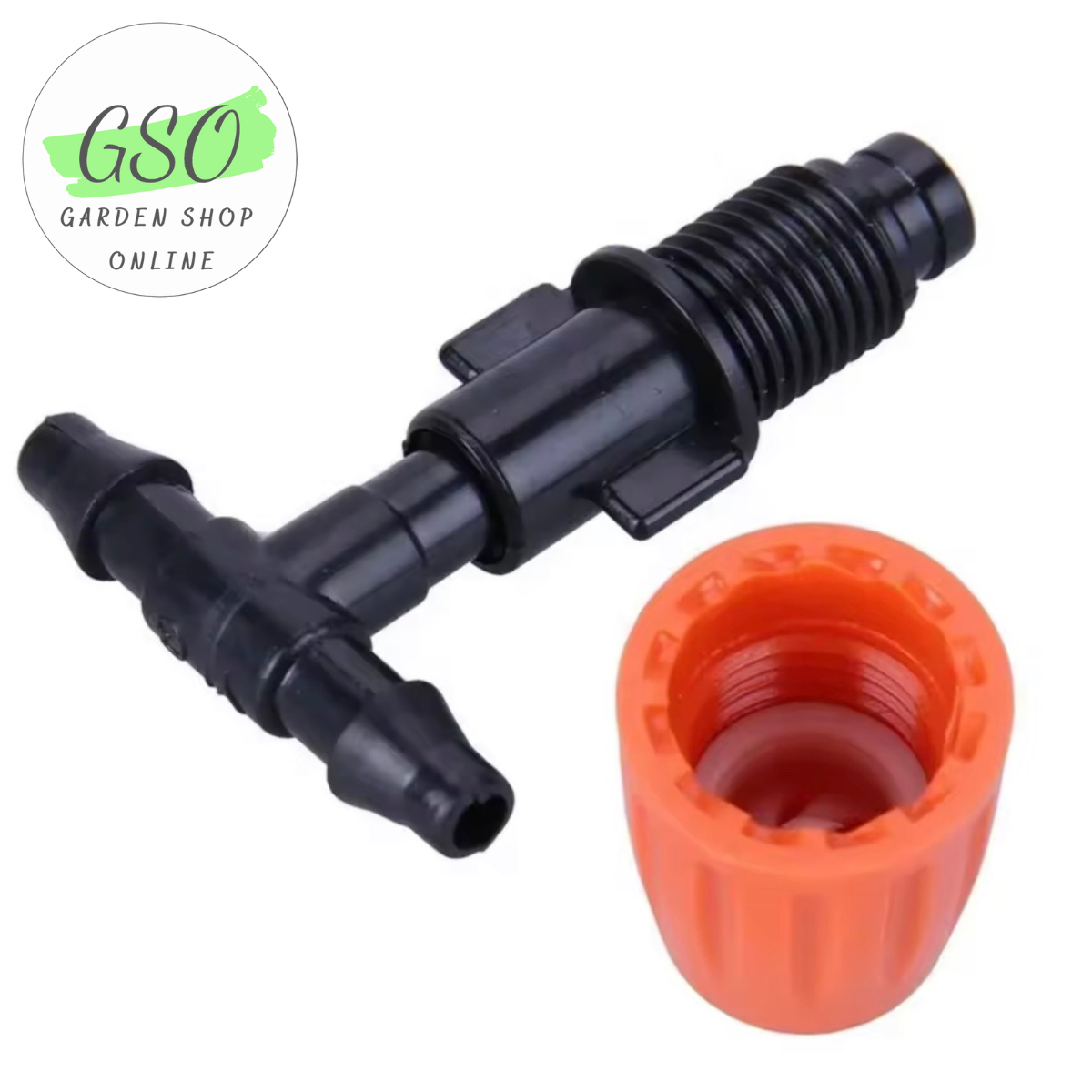 Bộ 10 Béc phun sương 1 cửa cam chân tê loại 1 tưới sân vườn, tưới lan ống 6mm, ống 8mm