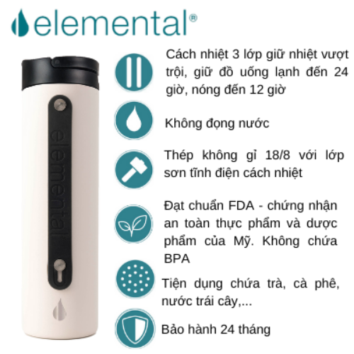 [HÀNG CHÍNH HÃNG] BÌNH GIỮ NHIỆT ICONIC SPORT ELEMENTAL (590ML), BÌNH NHẬP KHẨU MỸ, ĐẠT CHUẨN FDA HOA KỲ, THÉP 304 KHÔNG GỈ, GIỮ NÓNG LẠNH