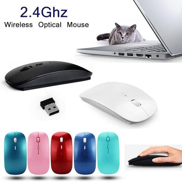 Ultra-thin 2.4 GHz optical wireless mouse with receiver MAC