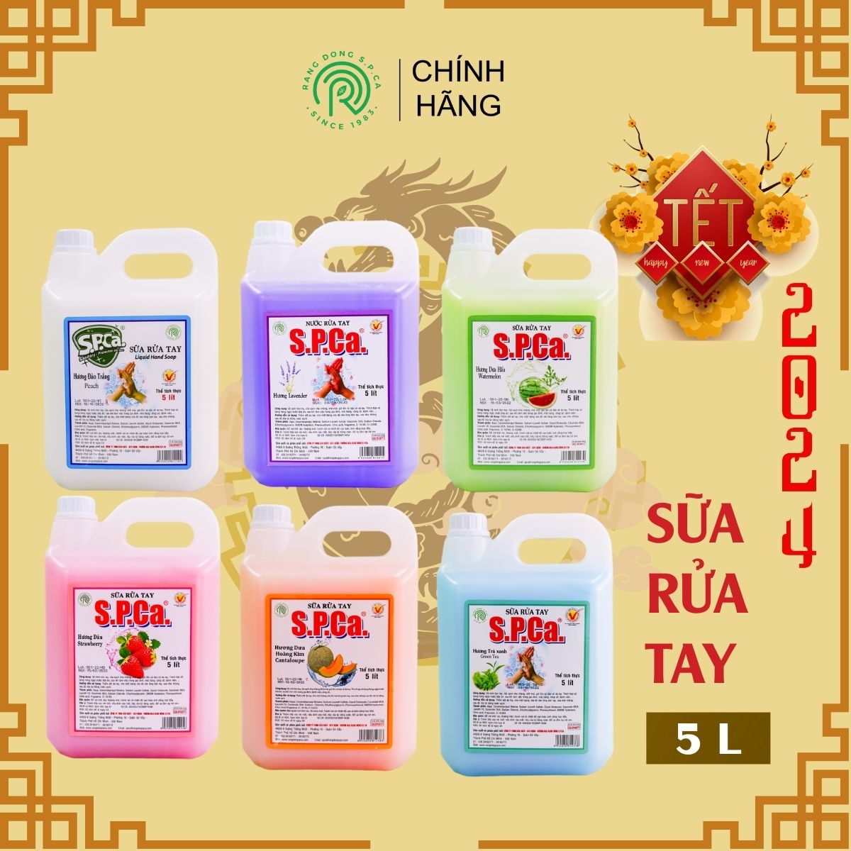 Sữa Rửa Tay S.P.Ca 5 Lít - Dưa Hấu