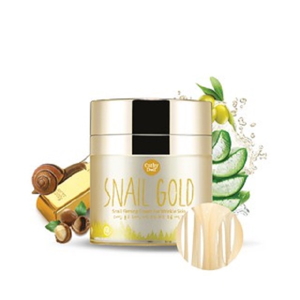 Kem Ốc Sên Vàng Dành Cho Da Lão Hóa Cathy Doll Snail Gold Snail Firming Cream For Wrinkle Skin 50g