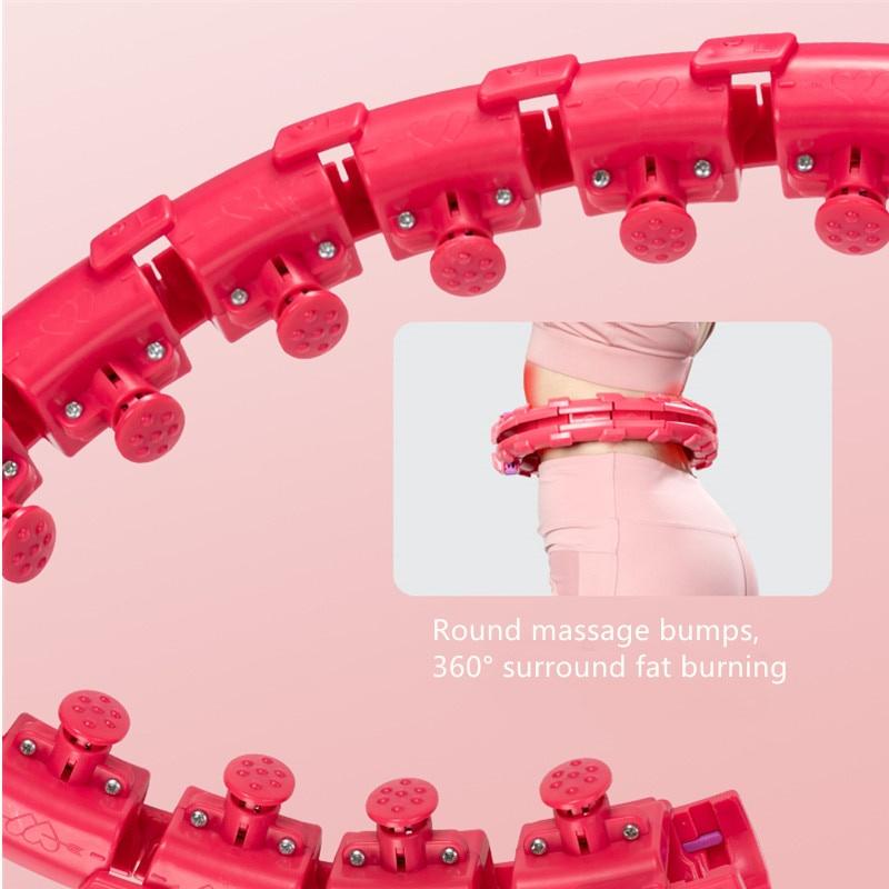 Sports Hoops Yoga Home Fitness Smart Hoop Circle Not Drop Adjustable Waist Training Ring Belly Trainer Abdominal Weight loss
