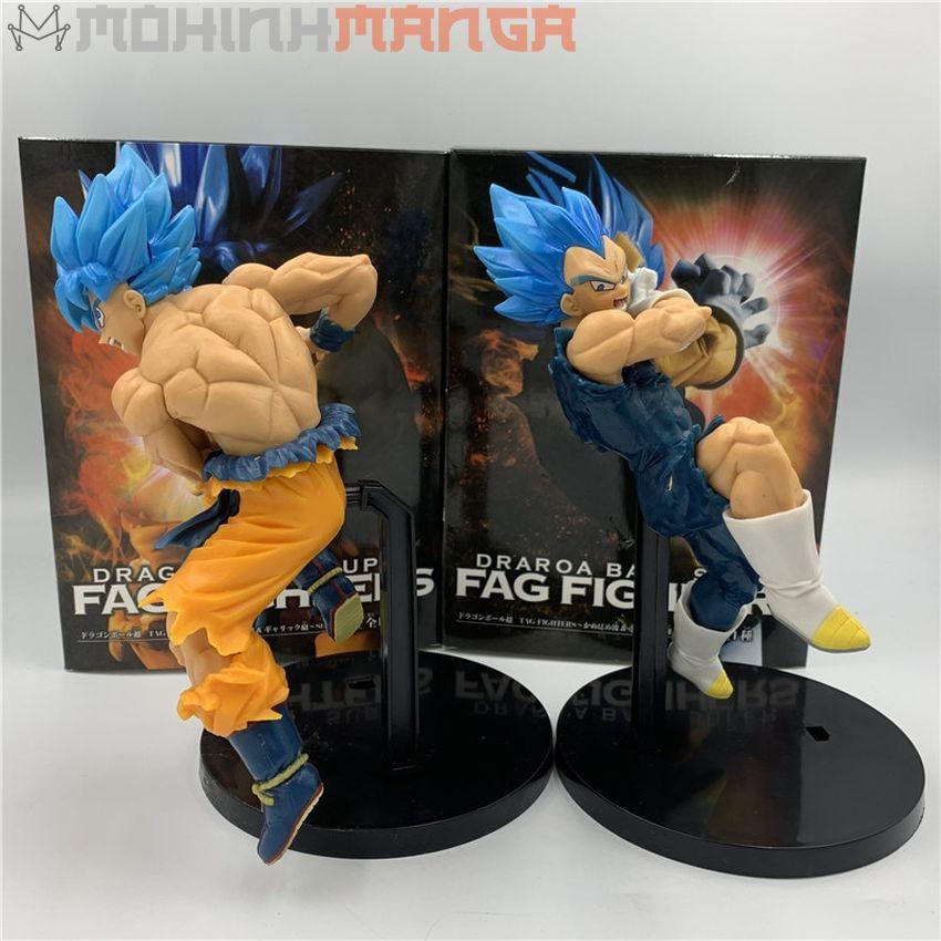 Combo 2 mô hình nhân vật Son Goku và Vegeta Blue Dragon Ball Bảy Viên Ngọc Rồng Songoku Super Saiyan God Siêu Xayda