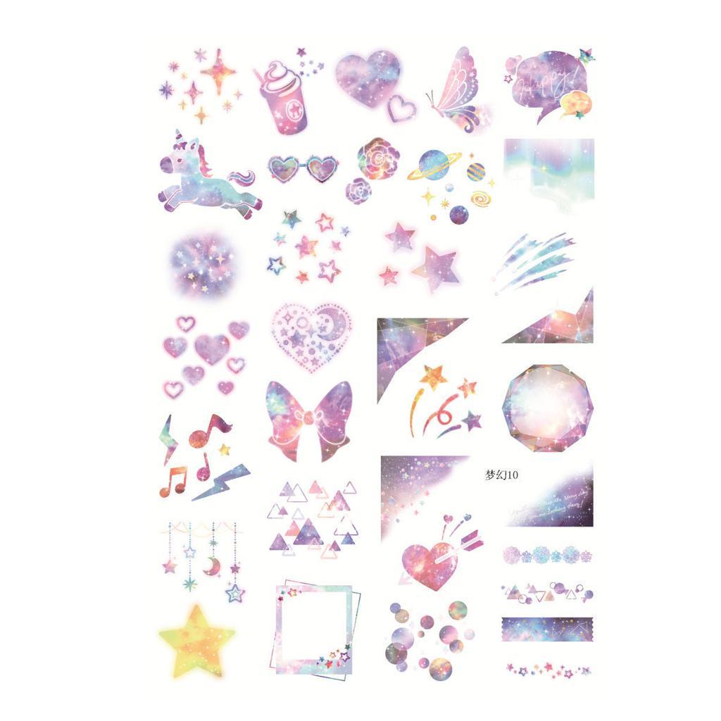10 Sheets Horse Butterfly Photo Album Scrapbook Stickers Embellishments