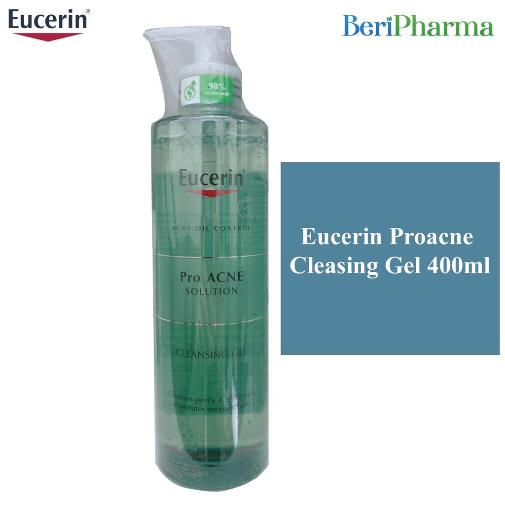 Eucerin Gel Rửa Mặt Dành Cho Da Nhờn Mụn Proacne Cleasing 400ml