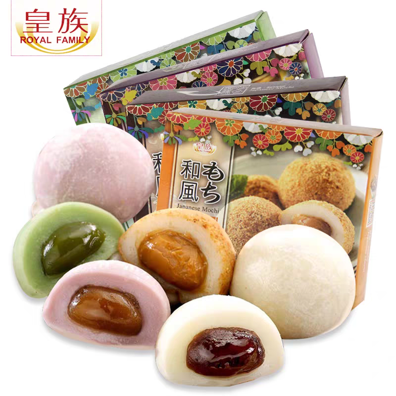 Bánh Mochi 152g Royal Family ( Hộp 4 bánh) nhập khẩu Đài Loan An Gia Sweets Snacks