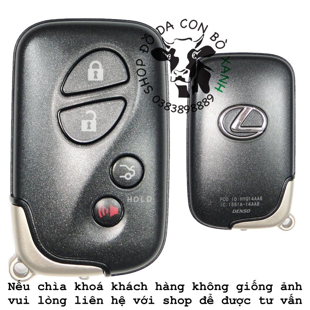 Bao Da Ép Phom dành cho Chìa Khoá Lexus đời cũ 001e