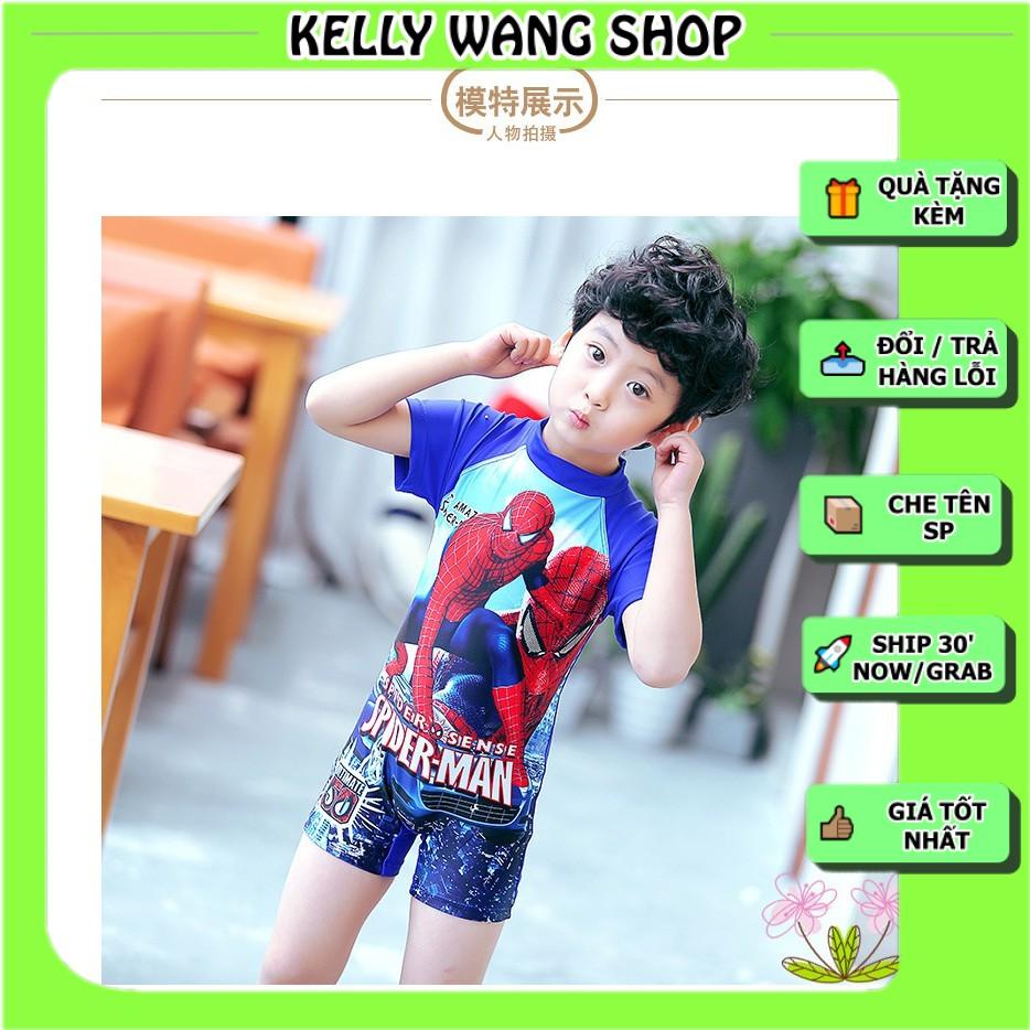 Đồ bơi liền thân bé trai hình người nhện - đồ bơi siêu nhân cho bé trai - KELLY WANG