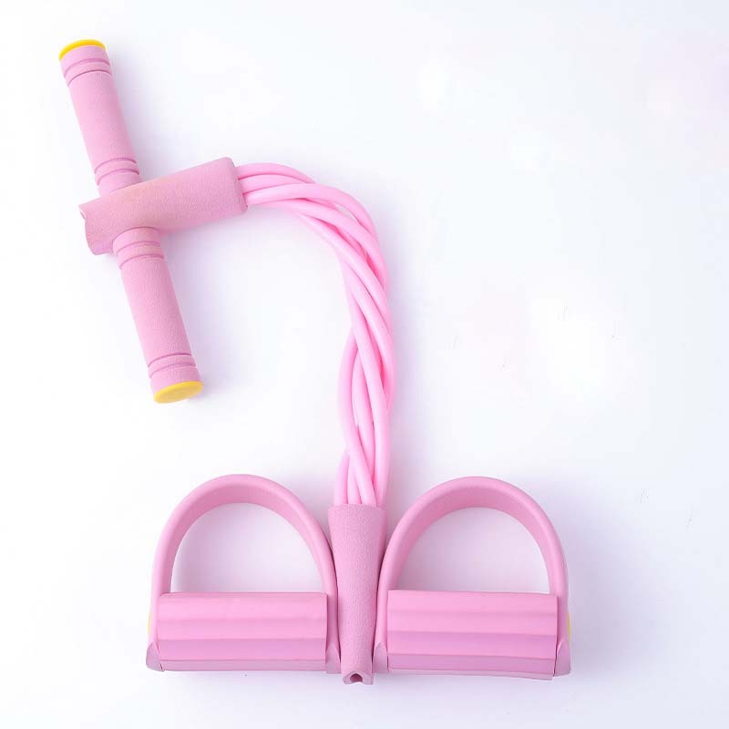 Dây Tập Bụng - Dây Kéo Đàn Hồi Kháng Lực 4 Ống, 6 Ống Cao Su, Dây Tummy Trimmer Tập Gym Tại Nhà
